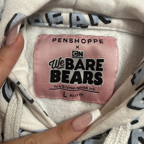 Boxy fit Ice bear hoodie - Picture 2 of 3